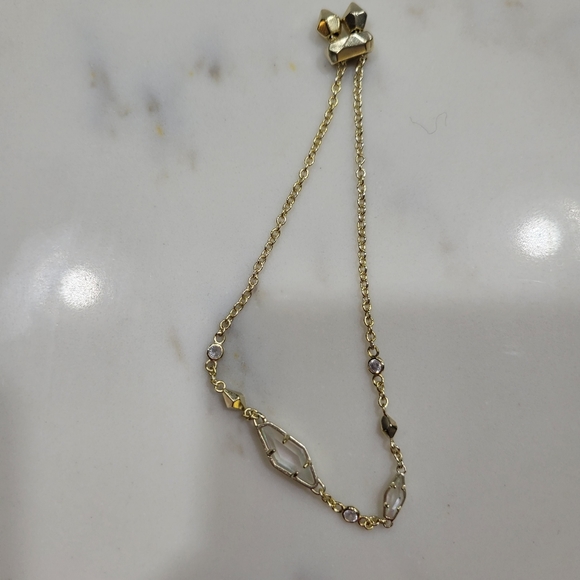 Kendra Scott Gold Necklace & Bracelet set - Picture 5 of 5